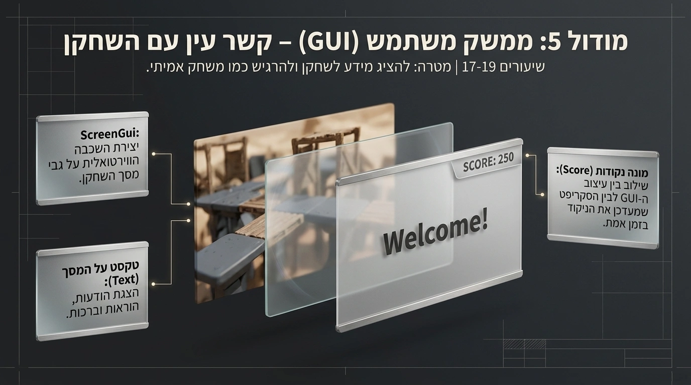 מודול 3: מכניקות משחק - העולם מתעורר לחיים